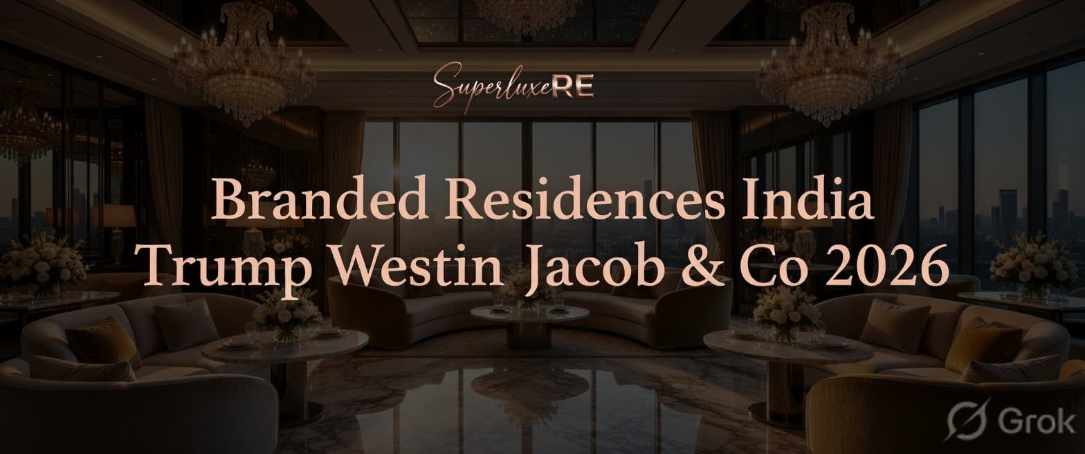 Branded Residences Boom: Why Trump, Westin & Jacob & Co. Are Betting Big on India's ₹8-25 Cr Luxury Market | SuperLuxeRE