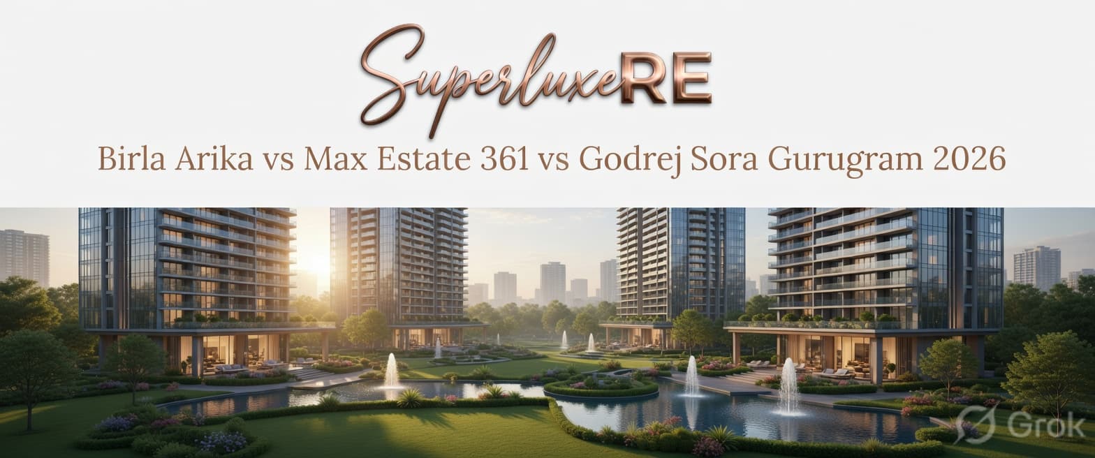 Gurugram's Luxury Trio: Birla Arika vs Max Estate 361 vs Godrej Sora — We Pick a Winner for Every Buyer