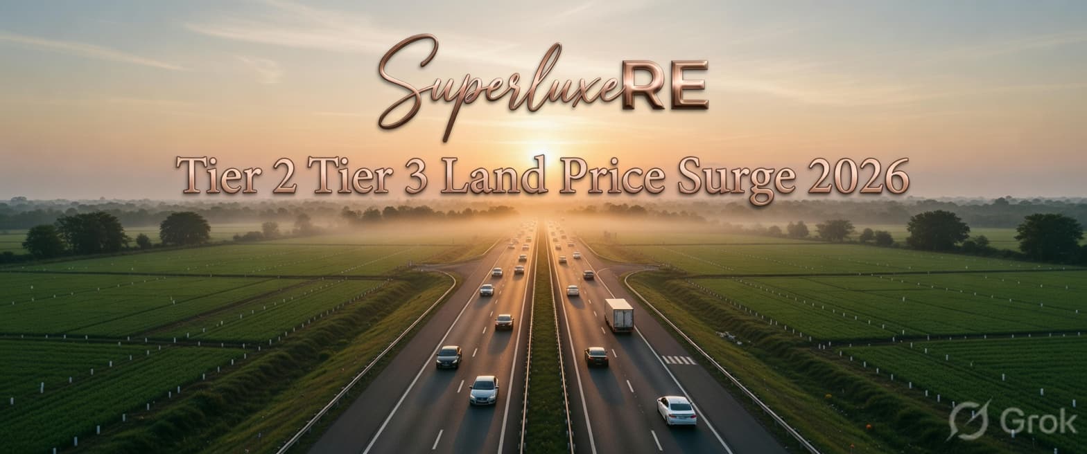 Tier-2/Tier-3 Land Prices Set to Surge 25-100%: Where to Invest Before the Rush | SuperLuxeRE