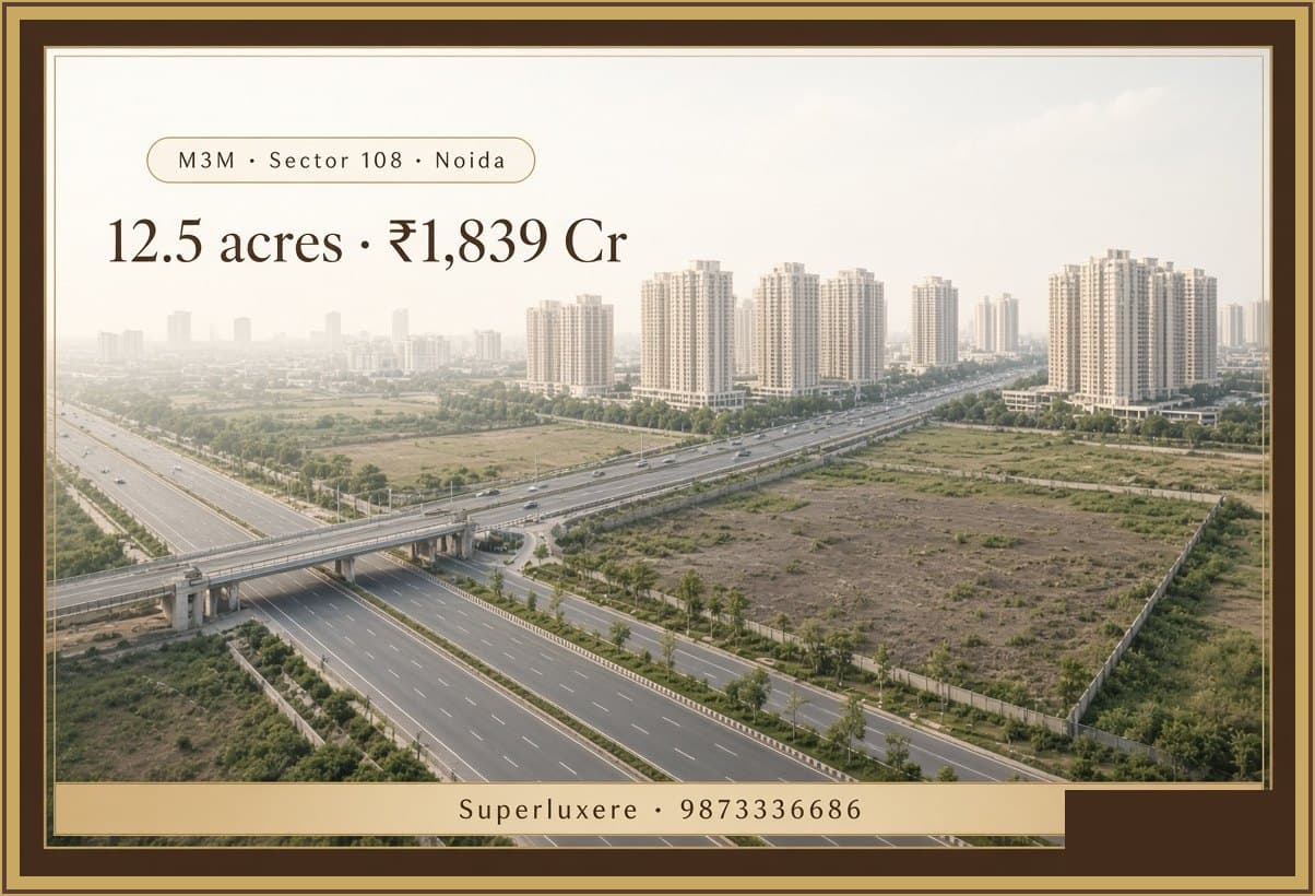M3M Sector 108 Noida | 12.5 Acres at ₹1,839 Cr After DLF Bid